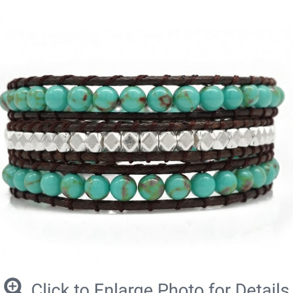 MUST HAVE No#1 Seller Handmade 3 Wrap Bracelet NEW - Picture 2 of 4